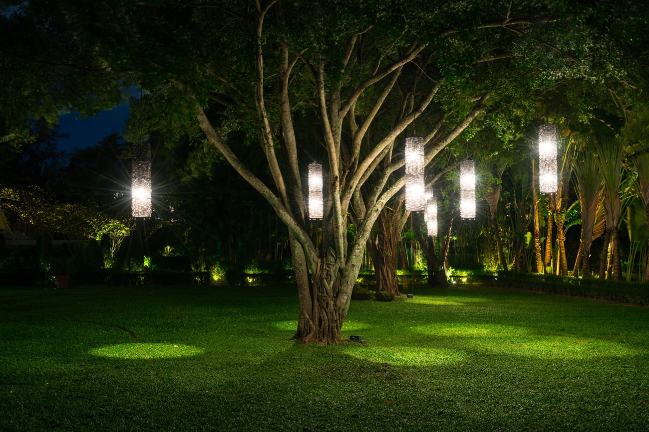 Outdoor electrical installation with weatherproof wiring and fixtures by B-Line Electric LLC